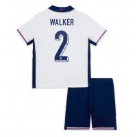 England Kyle Walker #2 Hjemme Trøje Børn EM 2024 Kortærmet (+ Korte bukser)